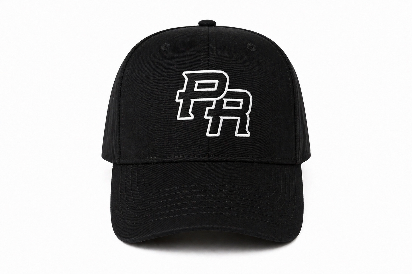 PR Logo Snapback Hat Black | Calle Comercio Brand Cap | Streetwear Puerto Rico Hat