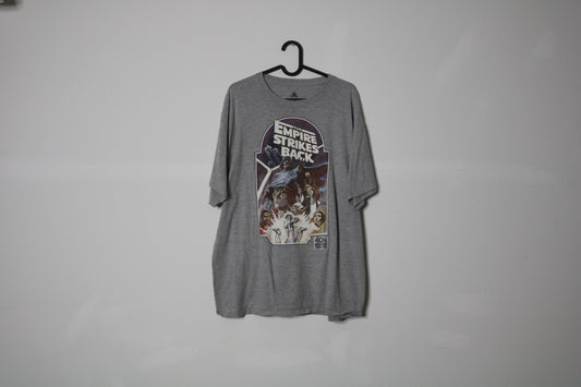 Star Wars Empire Strikes Back Vintage Tee 40th Anniversary Disney Shirt Size XL Gray